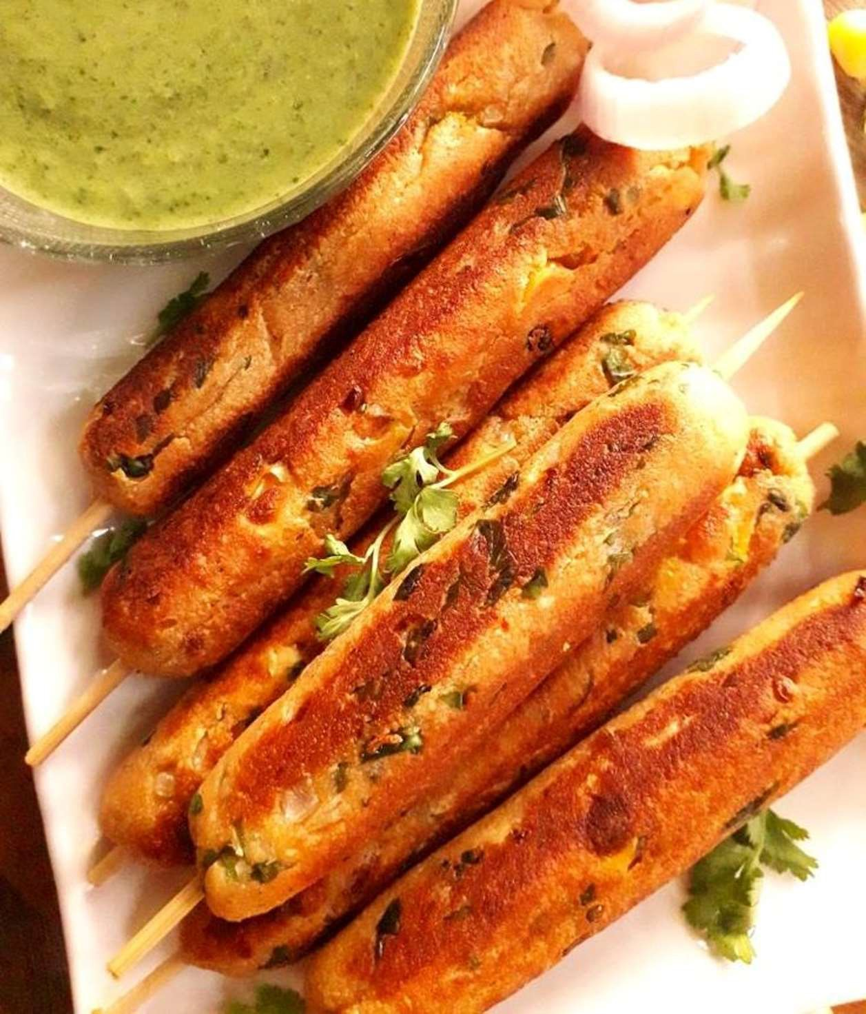 Paneer Veg Seekh Kebab